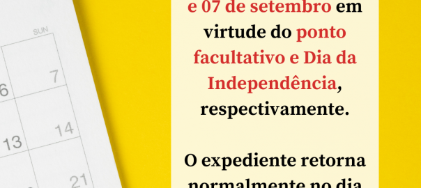 CRMV-AM não terá expediente nos dias 06 e 07/9