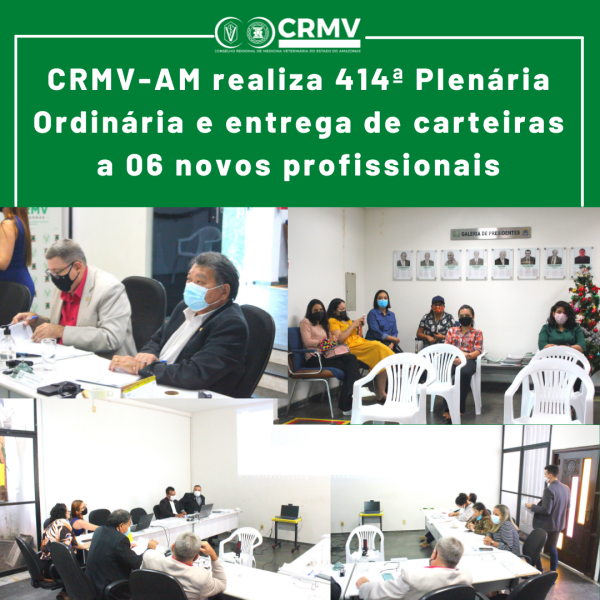 CRMV-AM faz entrega de carteira a 25 novos profissionais durante 410ª Plenária Ordinária (4)