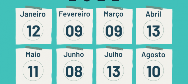 CALENDÁRIO ANUAL PLENÁRIAS 2022