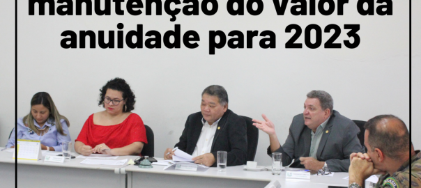 CRMV-AM vota pela manutenção do valor da anuidade para 2023