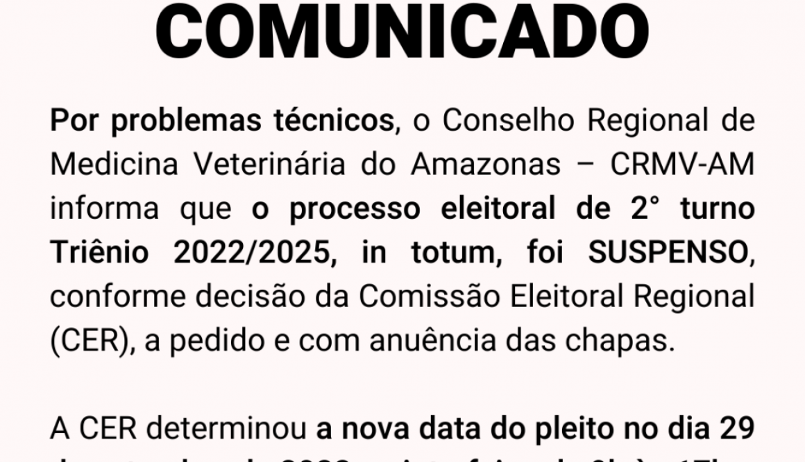 Cópia de Cópia de COMUNICADO