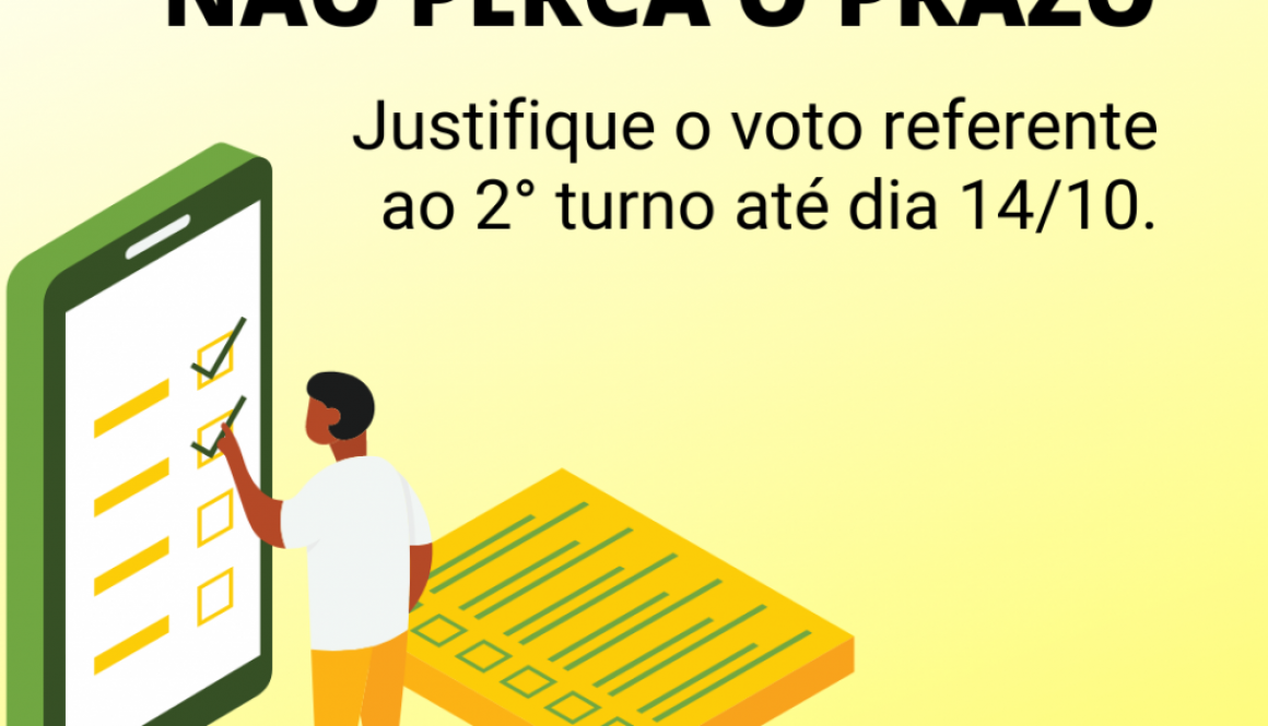 NÃO PERCA O PRAZO