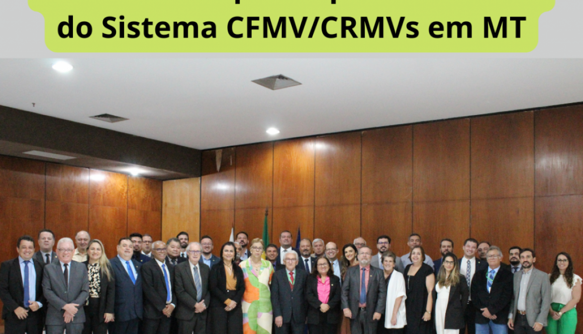 Atual presidente do CRMV-AM e recém-eleito participam da 4ª CNP do Sistema CFMVCRMVs em MT